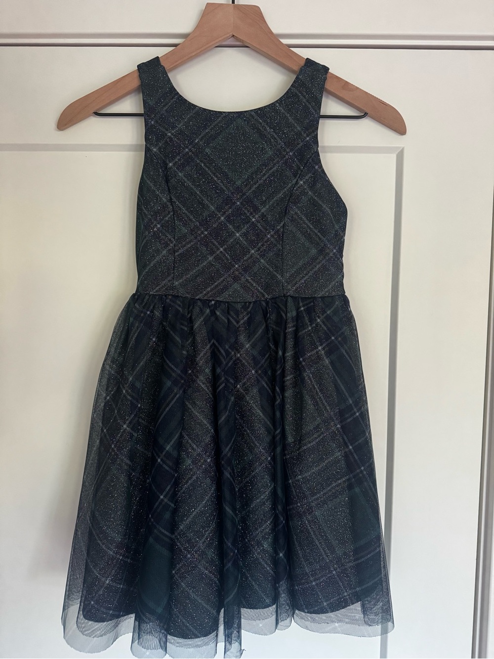 Nordstrom Zunie Glitter Plaid Party Dress